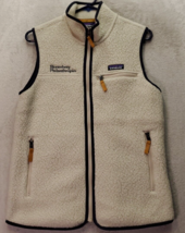 Patagonia Vest Womens Small White Shearling Polyester Sleeveless Comfort Fit EUC - £43.53 GBP