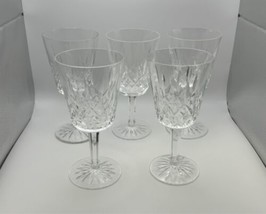 Set of 5 Waterford Crystal LISMORE Water Goblets # - $124.99