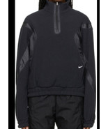 Nike Sportswear Swoosh Turtleneck Black 1/5 Zip Sz XL Women’s CU7068-010... - £62.74 GBP