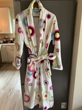 Vintage Victorias Secret VS Bathrobe Polka Dots Large Medium Heavy Cotto... - $89.09