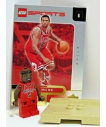 LEGO Sports NBA Bulls Jalen Rose #5 2002 Upper Deck Card Base Red Jersey - $9.69