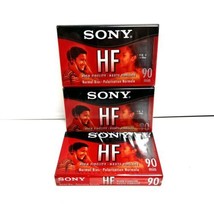 NEW 3 Pack Sony HF 90 Minute Blank Audio Cassette Tapes High Fidelity 90HF - $9.49