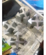 four pre-cut aluminum milling blocks / tool blocks,     9159 - $642.28 MXN