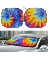 Tie-Dyeing Twist Car Windshield Sun Shade, Product Size 28.5&#39;&#39;x31.5&#39;&#39; - £29.93 GBP