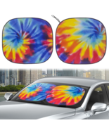 Tie-Dyeing Twist Car Windshield Sun Shade, Product Size 28.5&#39;&#39;x31.5&#39;&#39; - $38.00