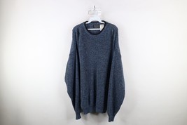 Vintage 90s Streetwear Mens XL Distressed Blank Chunky Ribbed Knit Sweat... - $33.62