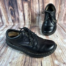 Born RAVINE Womens Size 7.5 Black Leather Lace Up Flats Oxfords Casual S... - £37.34 GBP