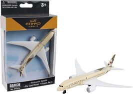 5.75 Inch Boeing 787 Etihad Airlines Diecast Model APPROX 1/388 Scale - $22.76