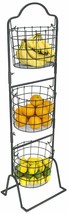 Sorbus 3-Tier Wire Market Basket Stand for Fruit, Vegetables, Toiletries,... - £62.33 GBP
