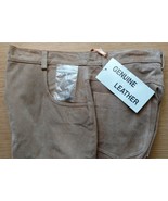 Genuine Suede Leather Jeans 5-Pocket Jean Styling Size M/8 NEW Never WORN - £36.33 GBP