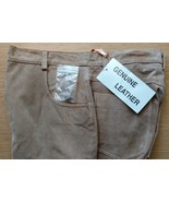Genuine Suede Leather Jeans 5-Pocket Jean Styling Size M/8 NEW Never WORN - $45.99