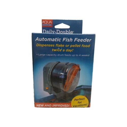 Aqua Culture Automatic Fish Feeder Aquarium Food FISH Battery Power - $15.86