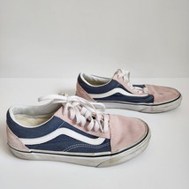 Vans Old Skool Womens Shoes Pink Navy Size 7.5 Off The Wall - £17.03 GBP