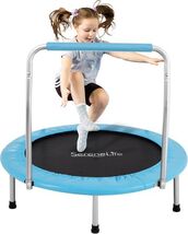 SereneLife Foldable Compact Kid-size Trampoline (Open Box) - $39.59