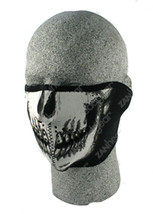 Zan Headgear Neoprene Face Half Mask Cruiser Skull - $7.95