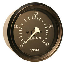 VDO Cockpit Marine 85MM (3-3/8&quot;) Diesel Tachometer - 4000 RPM - Black Dial/Bezel - £58.54 GBP