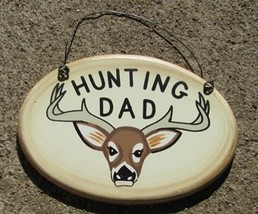 WD1900I - Hunting Dad Wood Sign  - £1.38 GBP