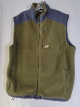 Eastern Mountain Sports EMS Green &amp; Black Vest Polartec Fleece Mens XL - £18.43 GBP