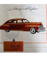 1947 Lincoln Advertisement Vintage Automobilia Luxury Ford Motor Co DWWW5 - $29.99