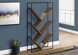 Modern Black 60&quot;H 3-Tier Bookshelf Etagere for Office Bedroom - $2,030.99 MXN