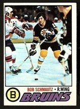 Boston Bruins Bob Schmautz 1977 Topps Hockey Card # 59 VG/EX - £0.39 GBP