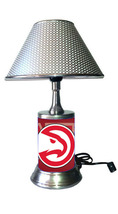 Atlanta Hawks desk lamp with chrome finish shade - $43.99