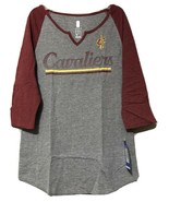 NBA Juniors Gray Cleveland Cavaliers 3/4 Sleeve Lightweight Top Size XL ... - $9.89