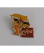 Tiger Olympic Mascot With Brunei Flag Olympic Games &amp; Coca-Cola Lapel Ha... - £6.48 GBP