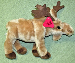 1995 Moose Sugarloaf 14" With Tags Stuffed Animal Tan Brown Vintage Plush Toy - $11.34