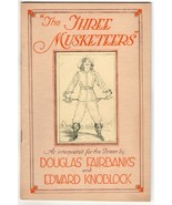 THE THREE MUSKETEERS (1921) Photo-Illustrated 40-Page Booklet Tipped-In ... - $204.43 CAD