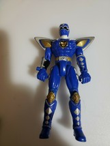 Bandai 2003 Power Rangers Dino Thunder Warrior Blue Ranger Figure B14 - £10.26 GBP
