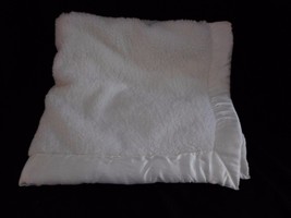 Koala Baby Boutique Off White Silky Satin Trim Edge Plush  Baby Blanket - $34.25