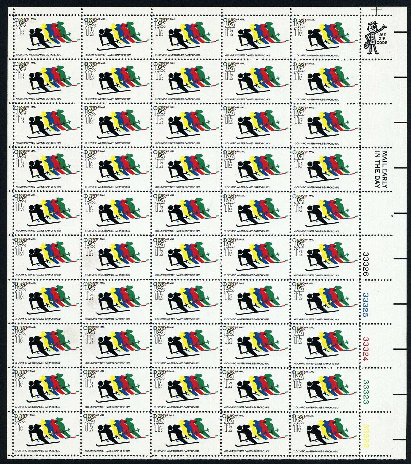 C85, MNH 11¢ Shifted Ring Colors Error In Complete Sheet of 50 - Stuart Katz - $750.00