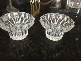 set of 2: decorative ornate glass votive candle holders - £39.32 GBP