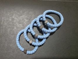 Christian 33 knot bracelet, handmade komboskini, sky blue color Orthodox... - $7.49