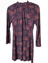 Tommy Hilfiger Womens Paisley Print Long Sleeve Dress Sz 2 Career Preppy... - $461.26 MXN