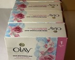 OLAY Skin Whitening Bar Soap With Rose &amp; Milk 3.17oz Each Bar (4 Bars) - £21.20 GBP
