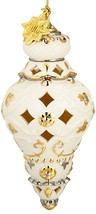 Lenox 2016 Annual Spire Ornament Pierced Gold &amp; Ivory Egg Shell Christma... - $66.00