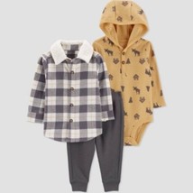 Carter&#39;s Just One You Baby Boys&#39; 6M Animal Icon Top &amp; Bottom Set - Black... - $10.99