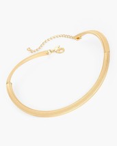 CHICO&#39;s Royce Collar Bib Adjustable Yellow Gold Tone Chic Necklace NEW with Tag - £15.24 GBP