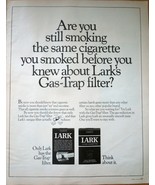 Lark Cigarette Gas Trap Filter Print Magazine Advertisement 1968 - $2.99