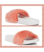 UGG Royale Sandals Flame Plush Fur Slide Slippers w/White Treadlite Reta... - £61.87 GBP