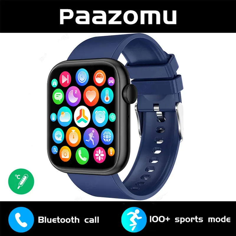 For Samsung 1.85 inch Bluetooth Call Smartwatch Men Support 120 Sport Ne... - $49.23