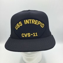 Us Navy Uss Intrepid CVS-11 Embroidered Snapback Hat Made In The Usa - £12.48 GBP