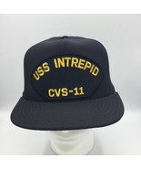 US NAVY USS  INTREPID CVS-11  EMBROIDERED SNAPBACK Hat Made In The USA - £12.54 GBP