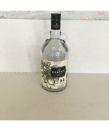 Empty The Kraken black spice rum bottle large glass jug with raised lett... - $19.75