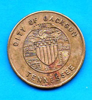PARKING TOKEN - City of Jackson Tennessee - $1.00