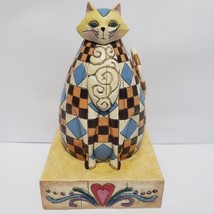 Jim Shore Abigail Cat Figurine #114419 Heartwood Creek Collection By Enesco 2003 - $16.82