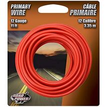 Road Power 55671533 12 Gauge, Red, 11-ft Automotive Copper Wire, 11&#39; - $27.61 CAD