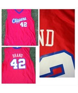 MENS LOS ANGELES CLIPPERS ELTON BRAND NBA BASKETBALL JERSEY #42 XL REPLICA - $14.70